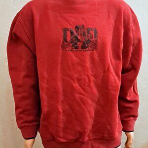 Vintage Dark Red "Dad, A man for all seasons" Sweatshirt by M&C Sport, Size XL